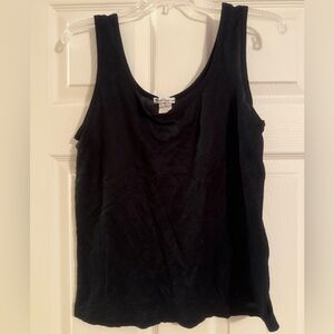 Cuddl Duds Black Sleeveless Tank Top
